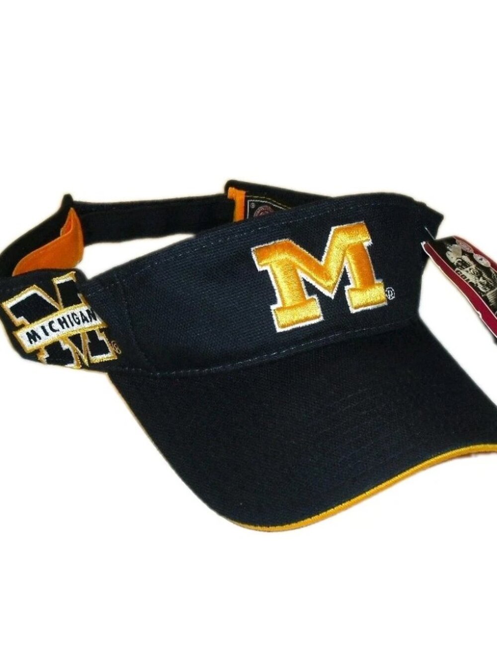Michigan Wolverines Univeristy Logo Colosseum Mens Visor hat cap New Ncaa